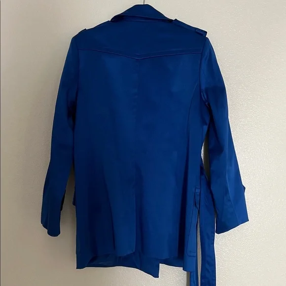 Lisa International Jacket Collared Double Breasted Pockets Belt Lined Size M - Picture 6 of 13